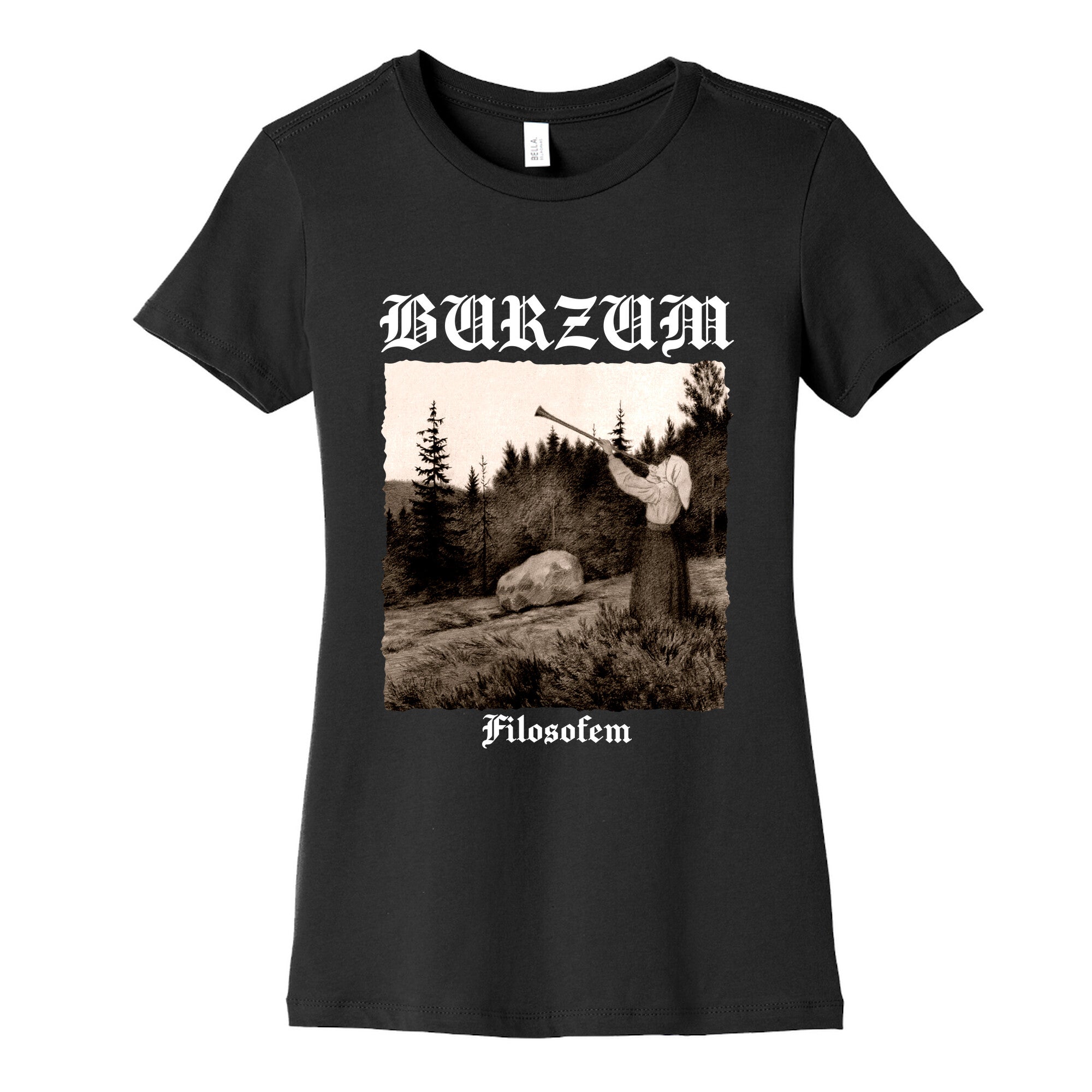 Burzum Filosofem Womens Cotton Tee Hoodie, Sweatshirt | CoreVibeTees.com (Image 3)