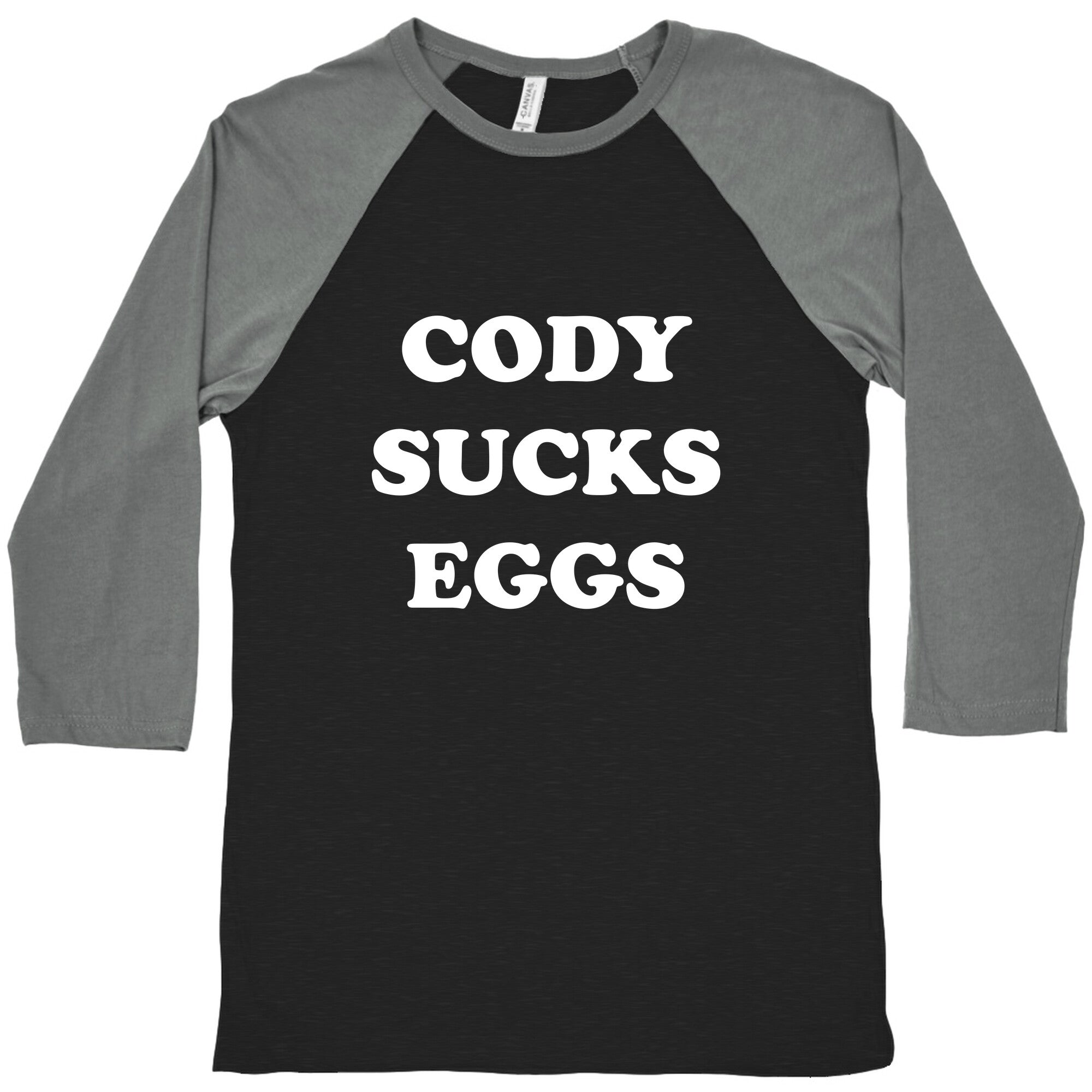 Cody Sucks Eggs Baseball Tee Hoodie, Sweatshirt | CoreVibeTees.com (Image 1)