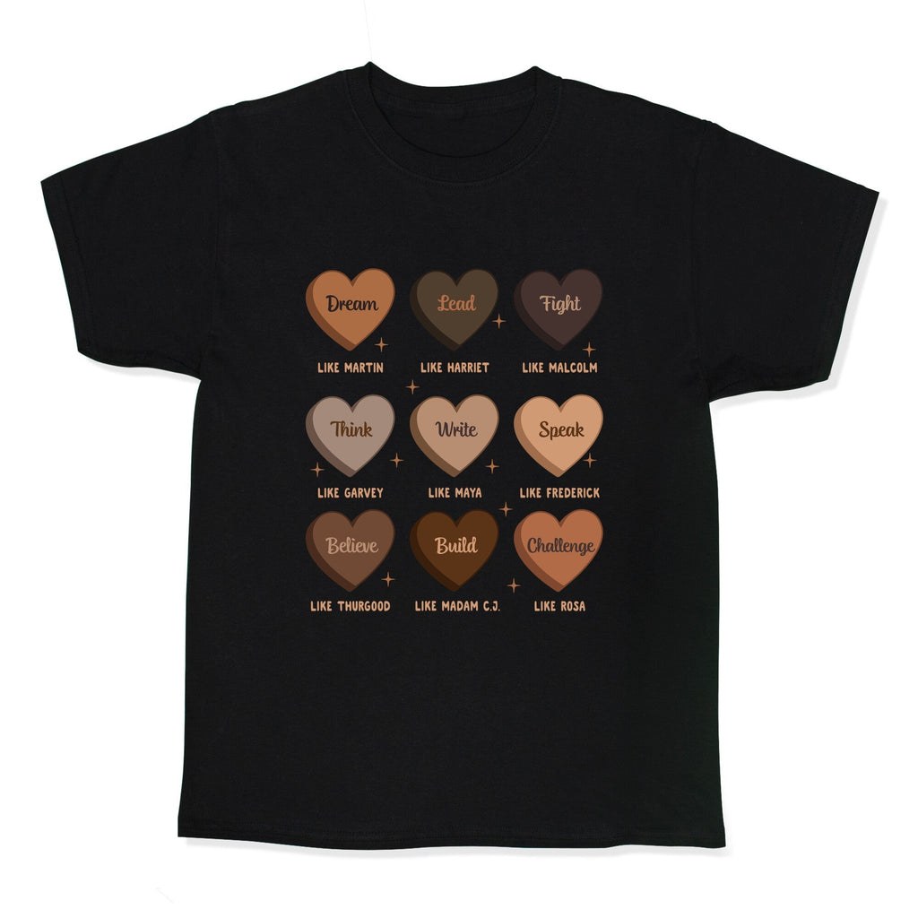 Celebrating Black History Leaders Kids Tee Hoodie, Sweatshirt | CoreVibeTees.com (Image 1)