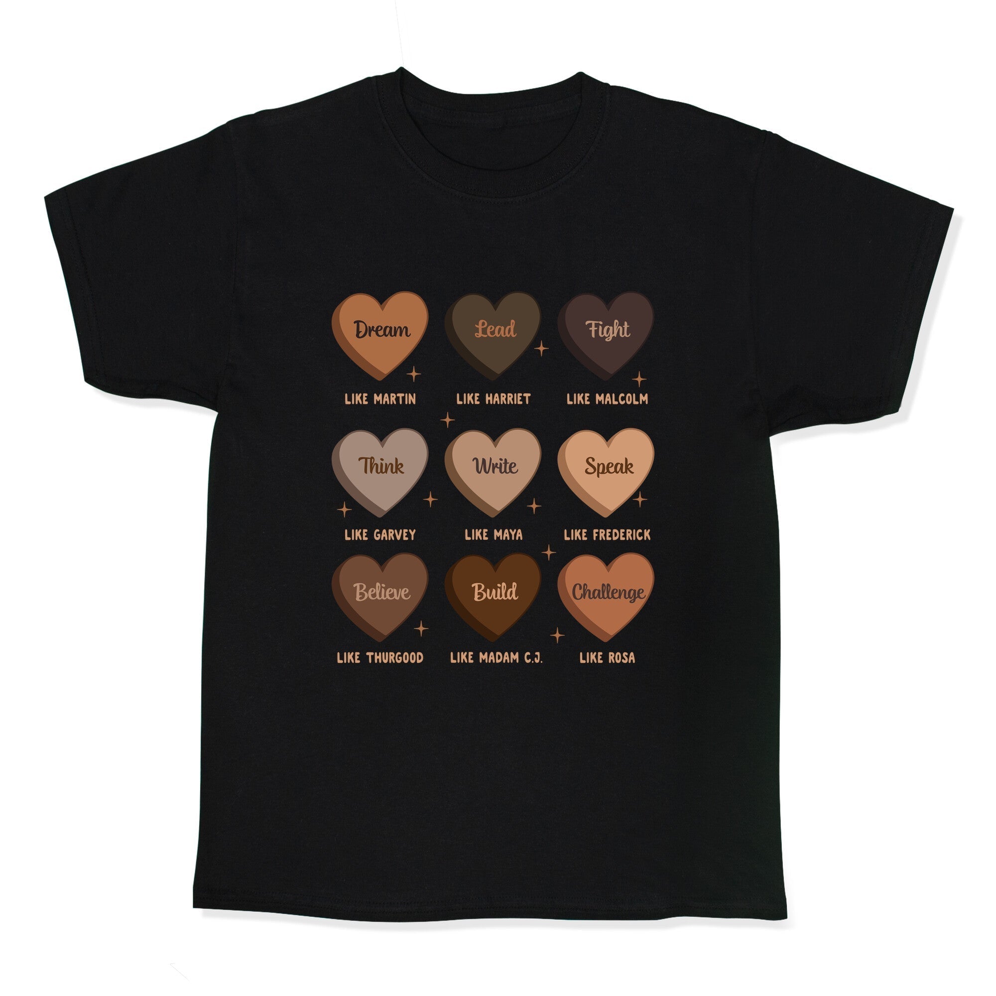 Celebrating Black History Leaders Kids Tee Hoodie, Sweatshirt | CoreVibeTees.com (Image 1)