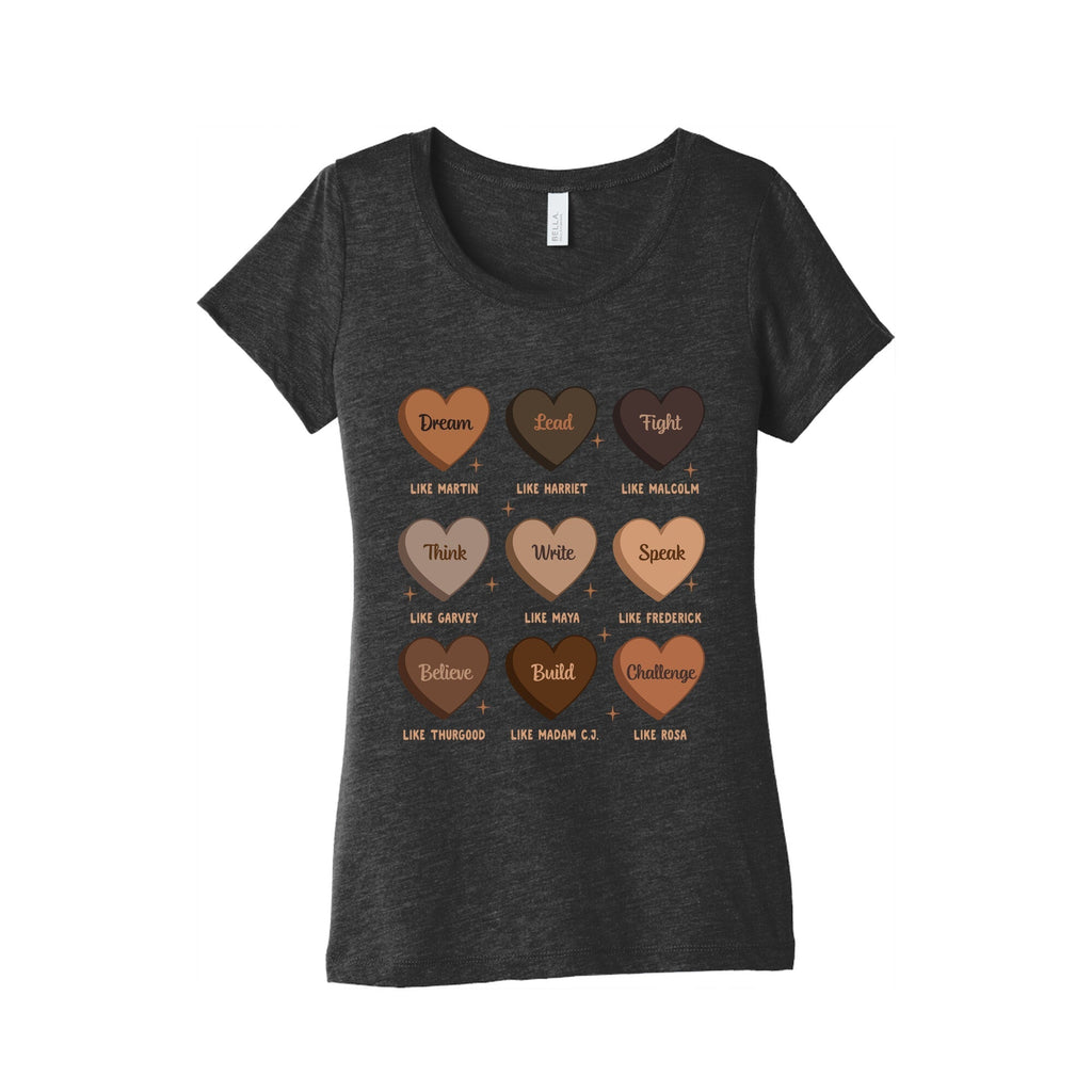 Celebrating Black History Leaders Womens Triblend Tee Hoodie, Sweatshirt | CoreVibeTees.com (Image 1)