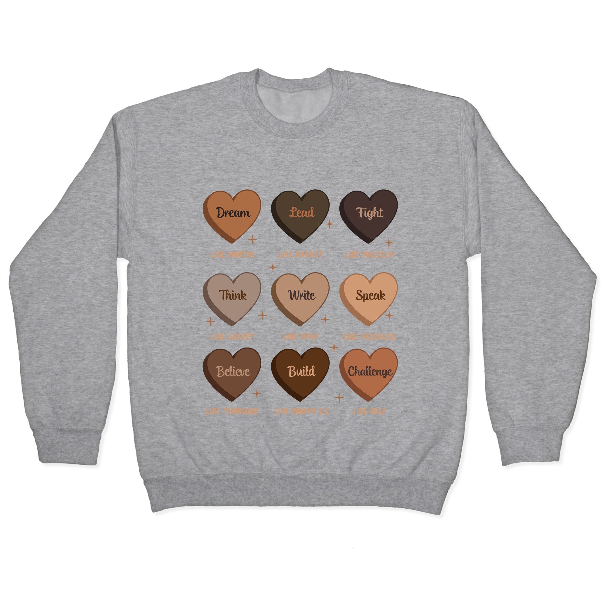 Celebrating Black History Leaders Crewneck Sweatshirt T-Shirts, Hoodie | CoreVibeTees.com (Image 2)