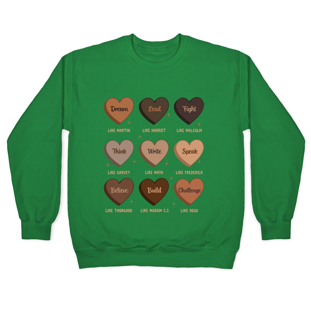 Celebrating Black History Leaders Crewneck Sweatshirt T-Shirts, Hoodie | CoreVibeTees.com (Image 3)