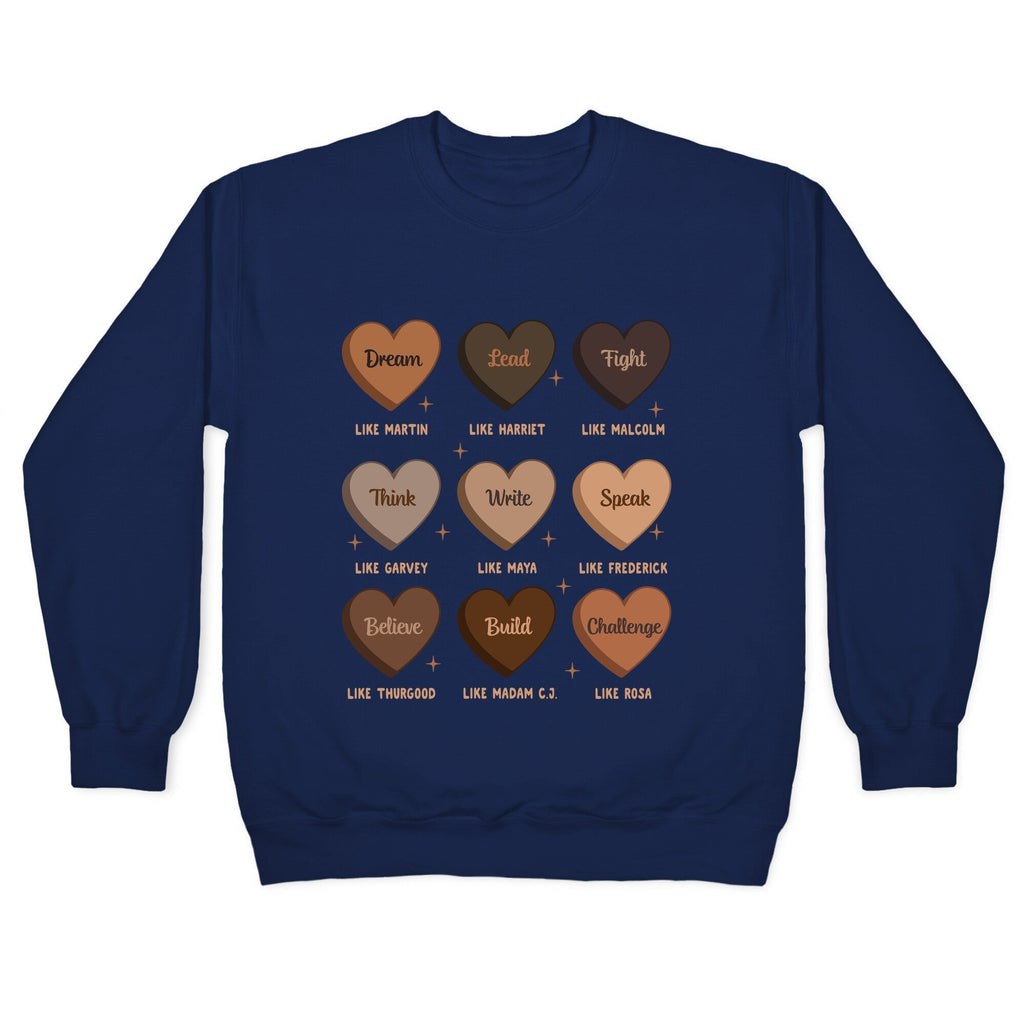 Celebrating Black History Leaders Crewneck Sweatshirt T-Shirts, Hoodie | CoreVibeTees.com (Image 4)