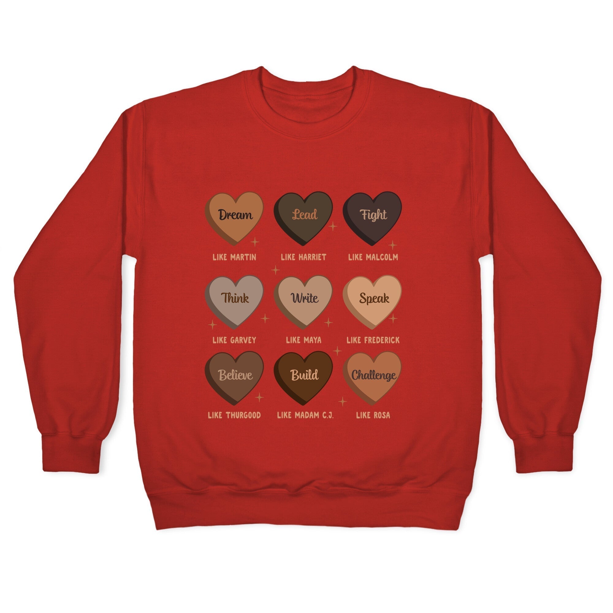 Celebrating Black History Leaders Crewneck Sweatshirt T-Shirts, Hoodie | CoreVibeTees.com (Image 5)