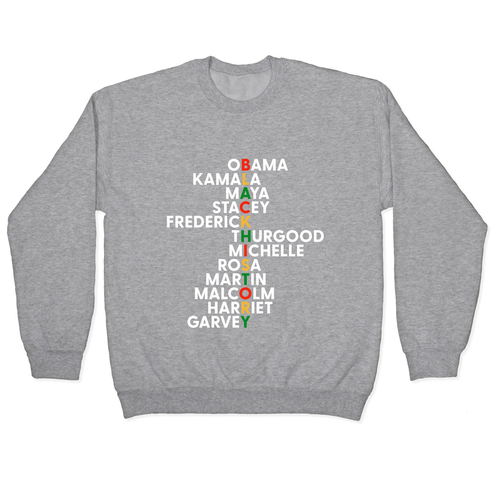 Black History Month Leaders Crewneck Sweatshirt T-Shirts, Hoodie | CoreVibeTees.com (Image 2)