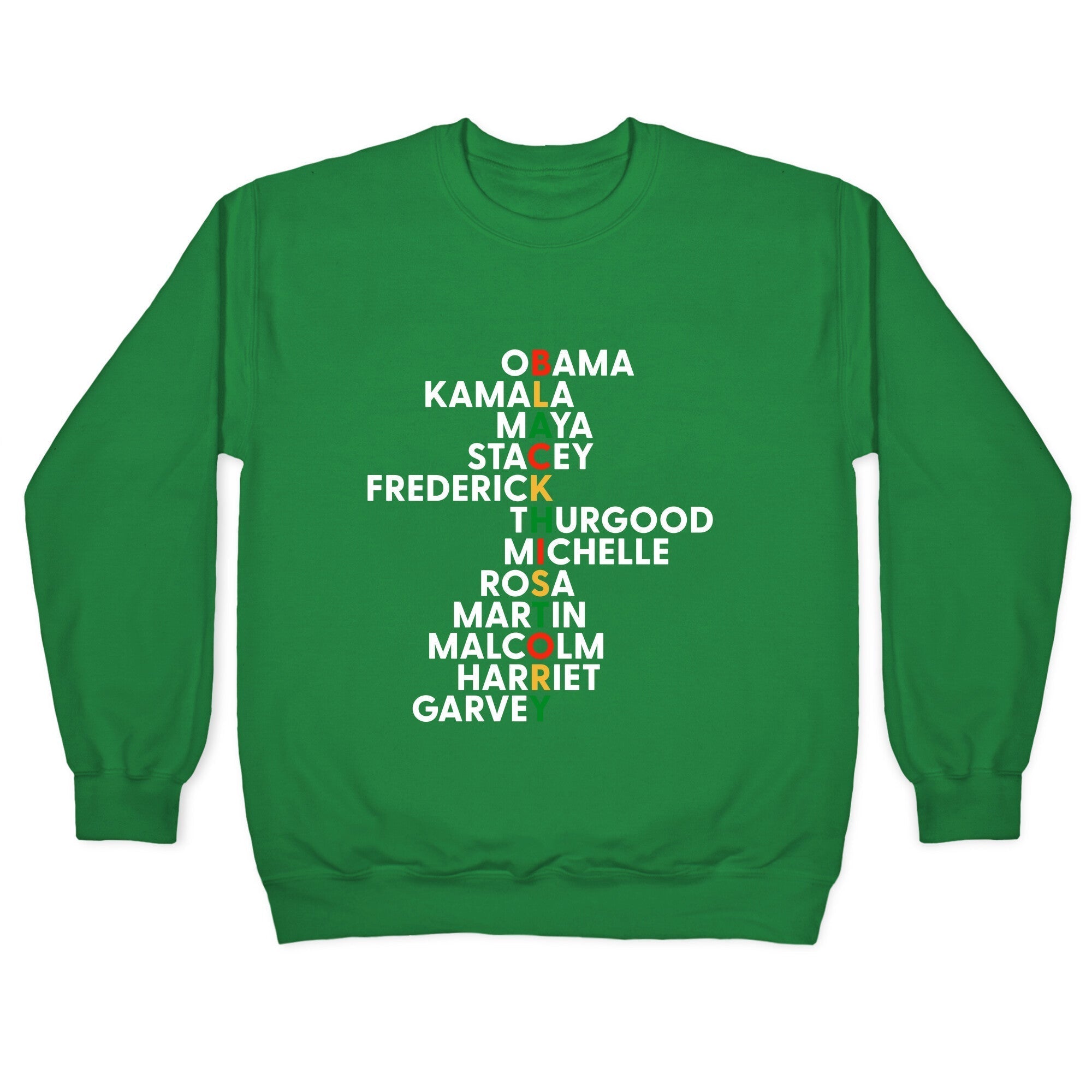 Black History Month Leaders Crewneck Sweatshirt T-Shirts, Hoodie | CoreVibeTees.com (Image 3)