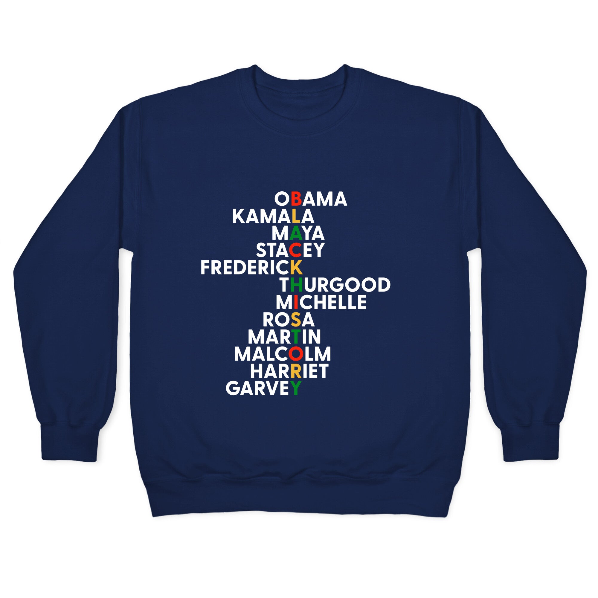 Black History Month Leaders Crewneck Sweatshirt T-Shirts, Hoodie | CoreVibeTees.com (Image 4)