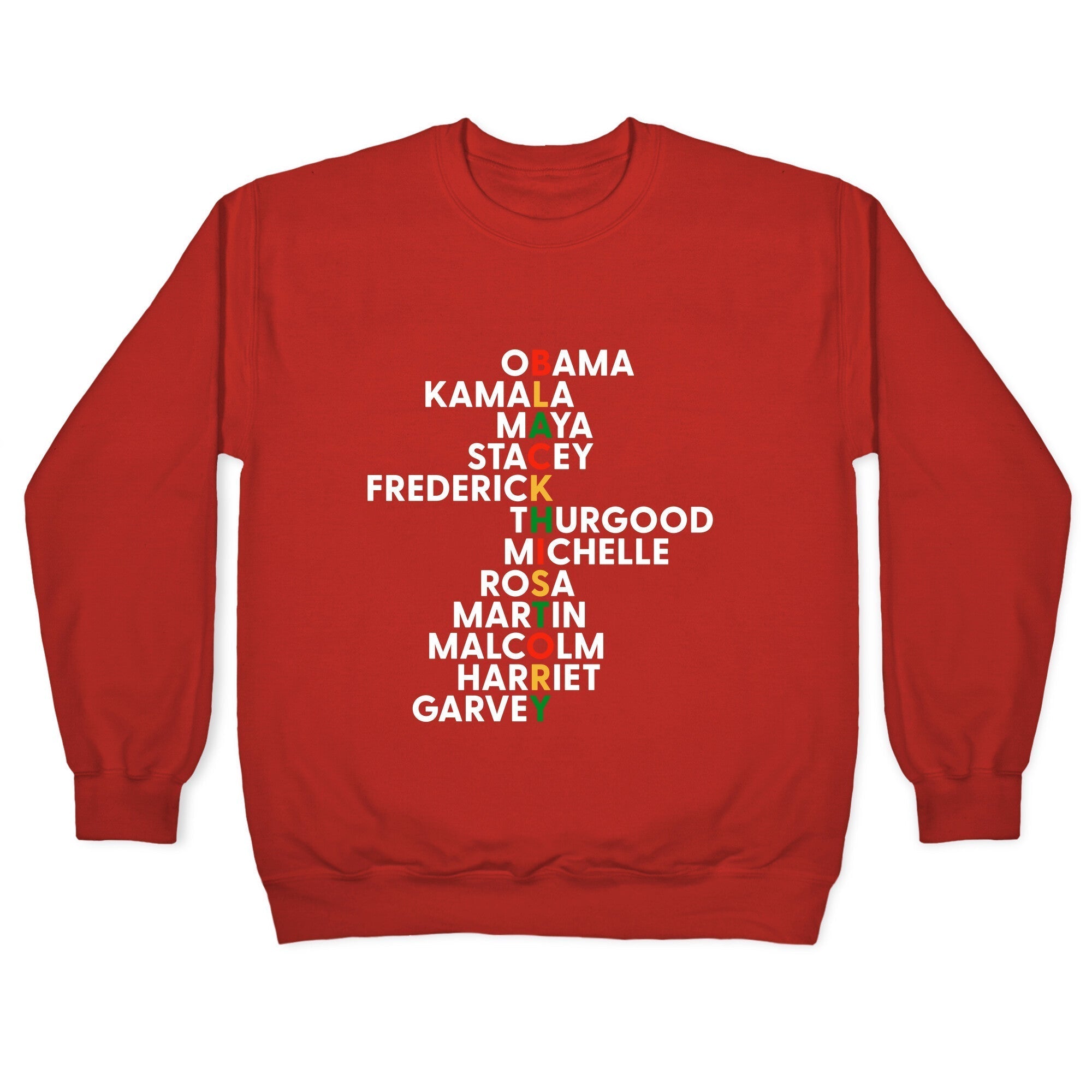 Black History Month Leaders Crewneck Sweatshirt T-Shirts, Hoodie | CoreVibeTees.com (Image 5)
