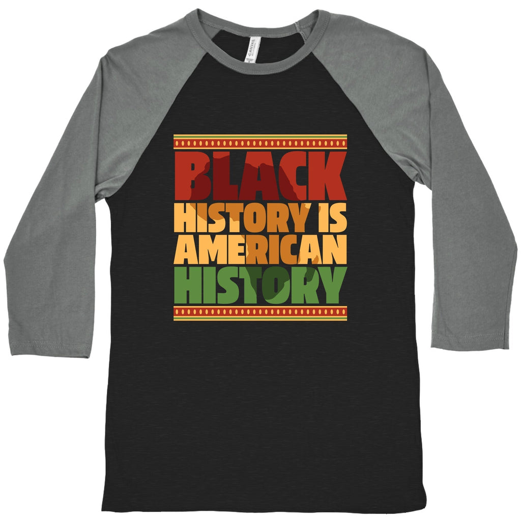 Black History Is American History Baseball Tee Hoodie, Sweatshirt | CoreVibeTees.com (Image 1)