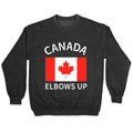 Elbows Up Canada Crewneck Sweatshirt T-Shirts, Hoodie | CoreVibeTees.com (Image 1)