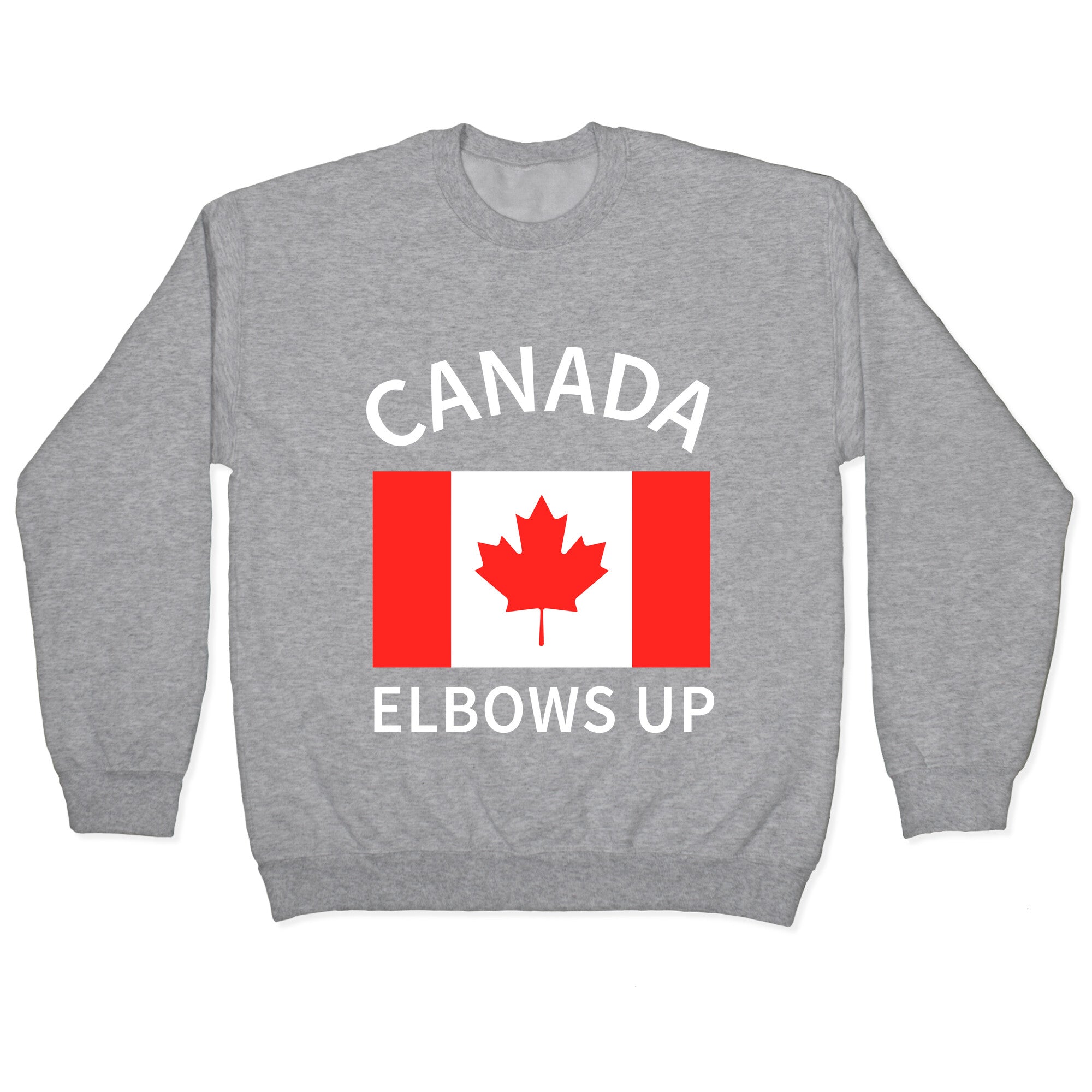 Elbows Up Canada Crewneck Sweatshirt T-Shirts, Hoodie | CoreVibeTees.com (Image 2)
