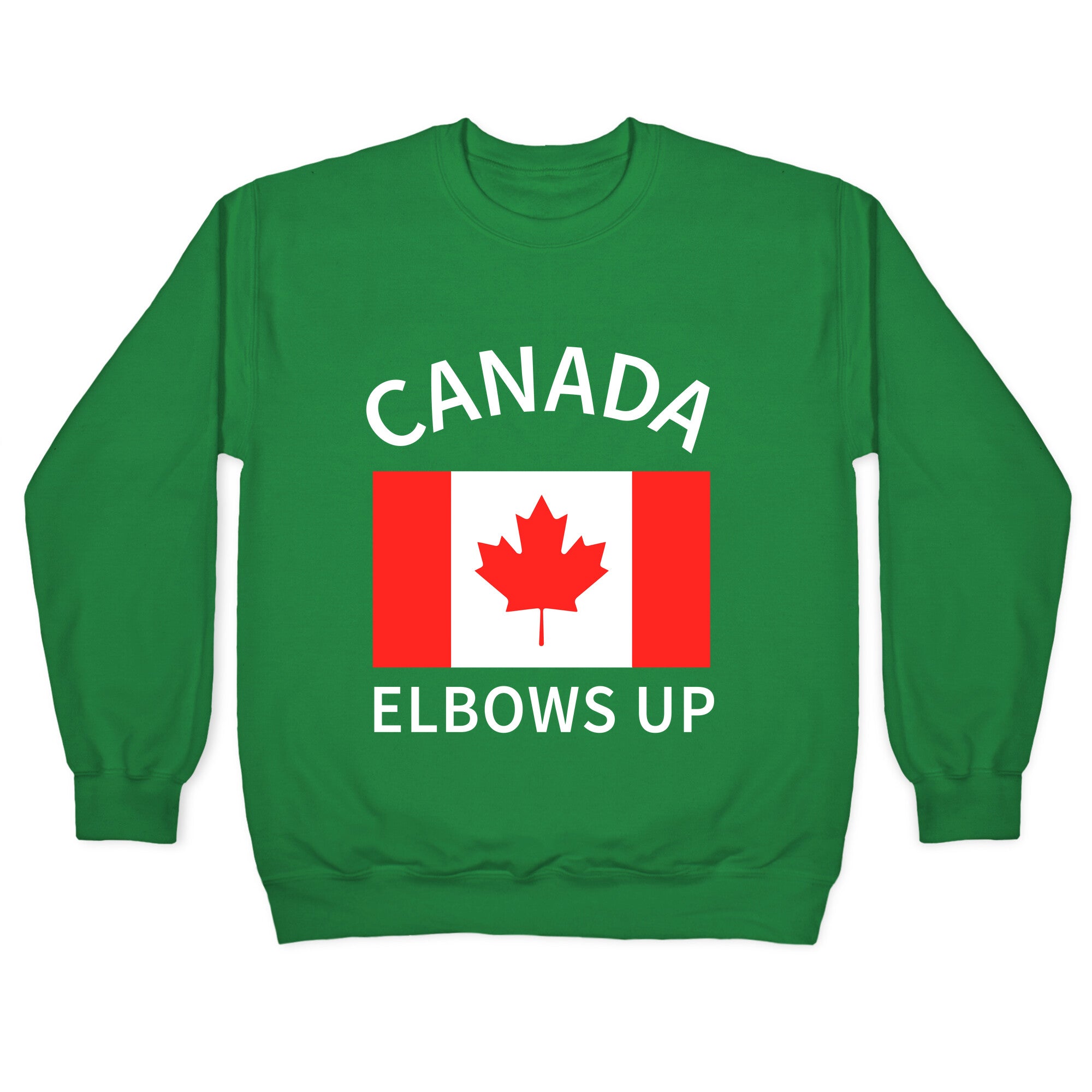 Elbows Up Canada Crewneck Sweatshirt T-Shirts, Hoodie | CoreVibeTees.com (Image 3)