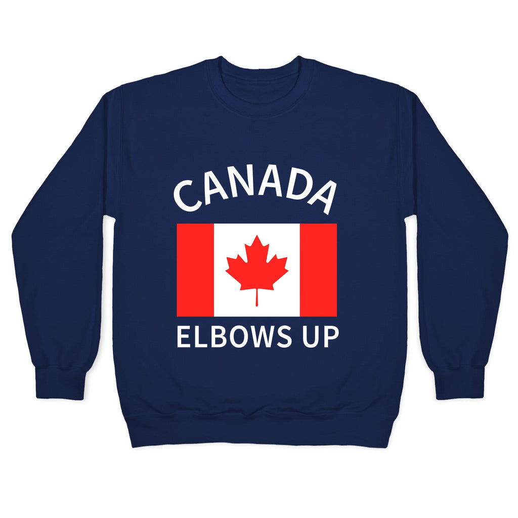 Elbows Up Canada Crewneck Sweatshirt T-Shirts, Hoodie | CoreVibeTees.com (Image 4)