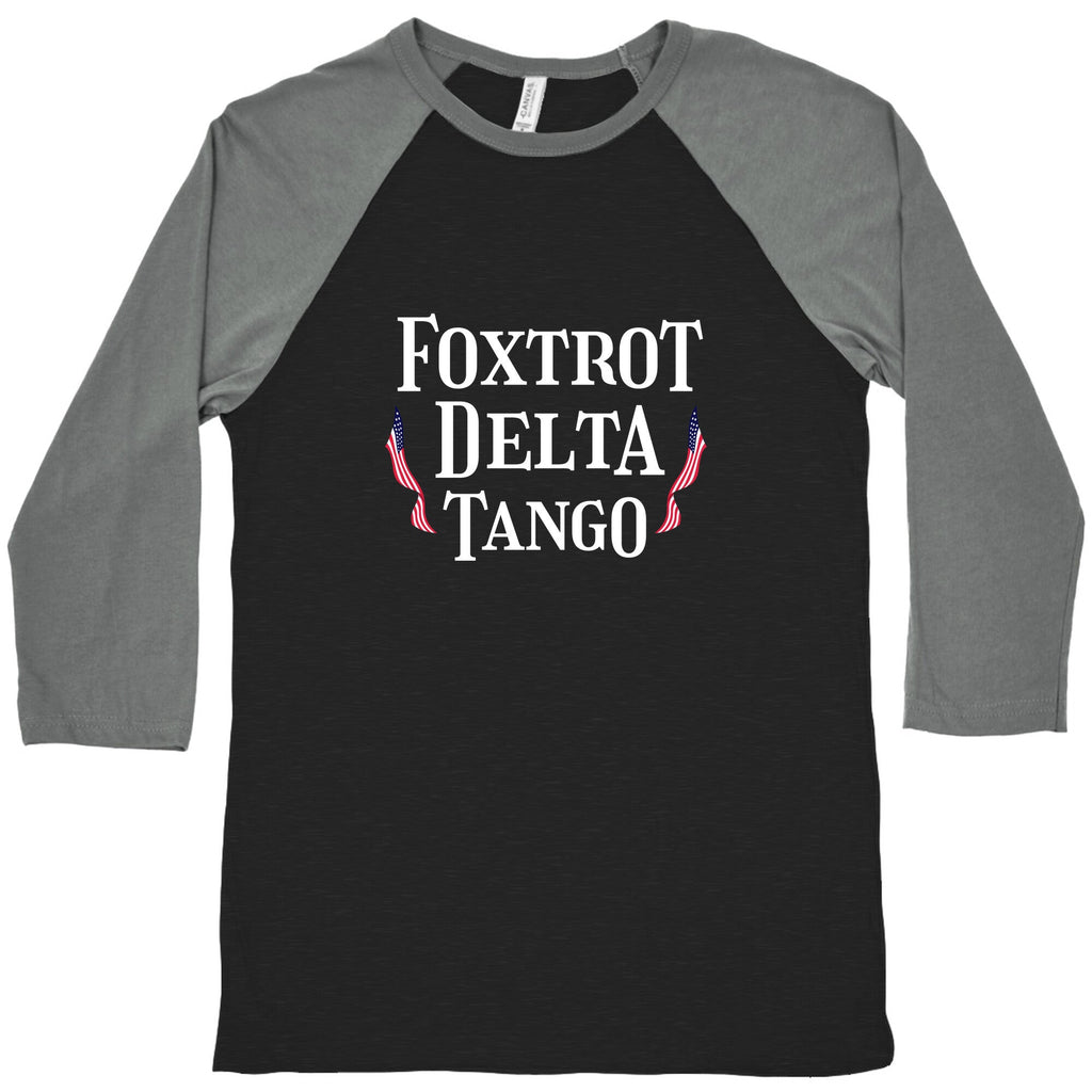 Foxtrot Delta Tango Baseball Tee Hoodie, Sweatshirt | CoreVibeTees.com (Image 1)