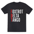Foxtrot Delta Tango FDT Unisex Triblend Tee Hoodie, Sweatshirt | CoreVibeTees.com (Image 1)