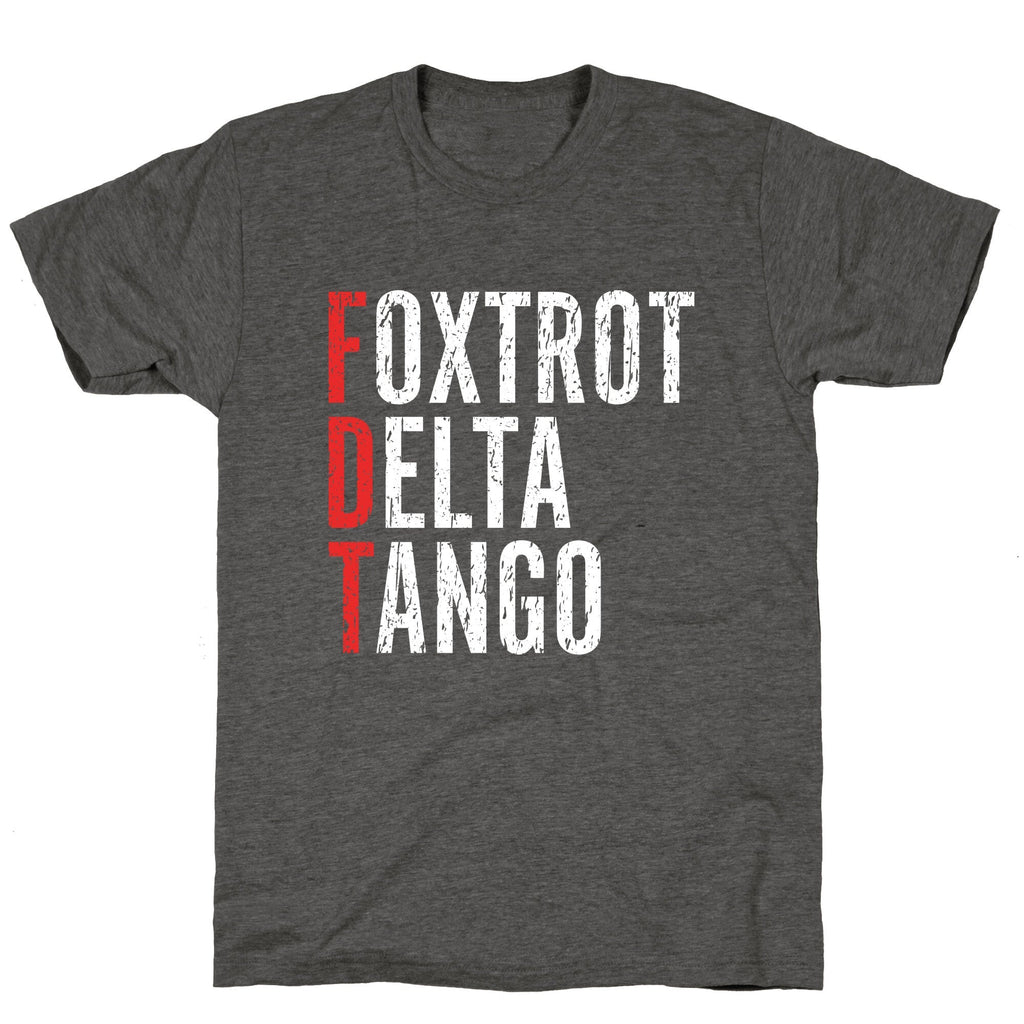 Foxtrot Delta Tango FDT Unisex Triblend Tee Hoodie, Sweatshirt | CoreVibeTees.com (Image 2)