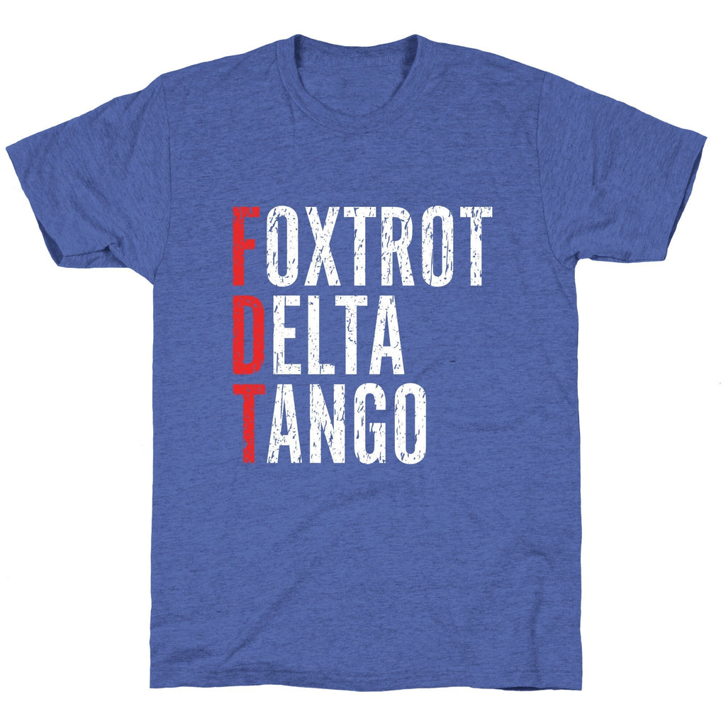 Foxtrot Delta Tango FDT Unisex Triblend Tee Hoodie, Sweatshirt | CoreVibeTees.com (Image 3)