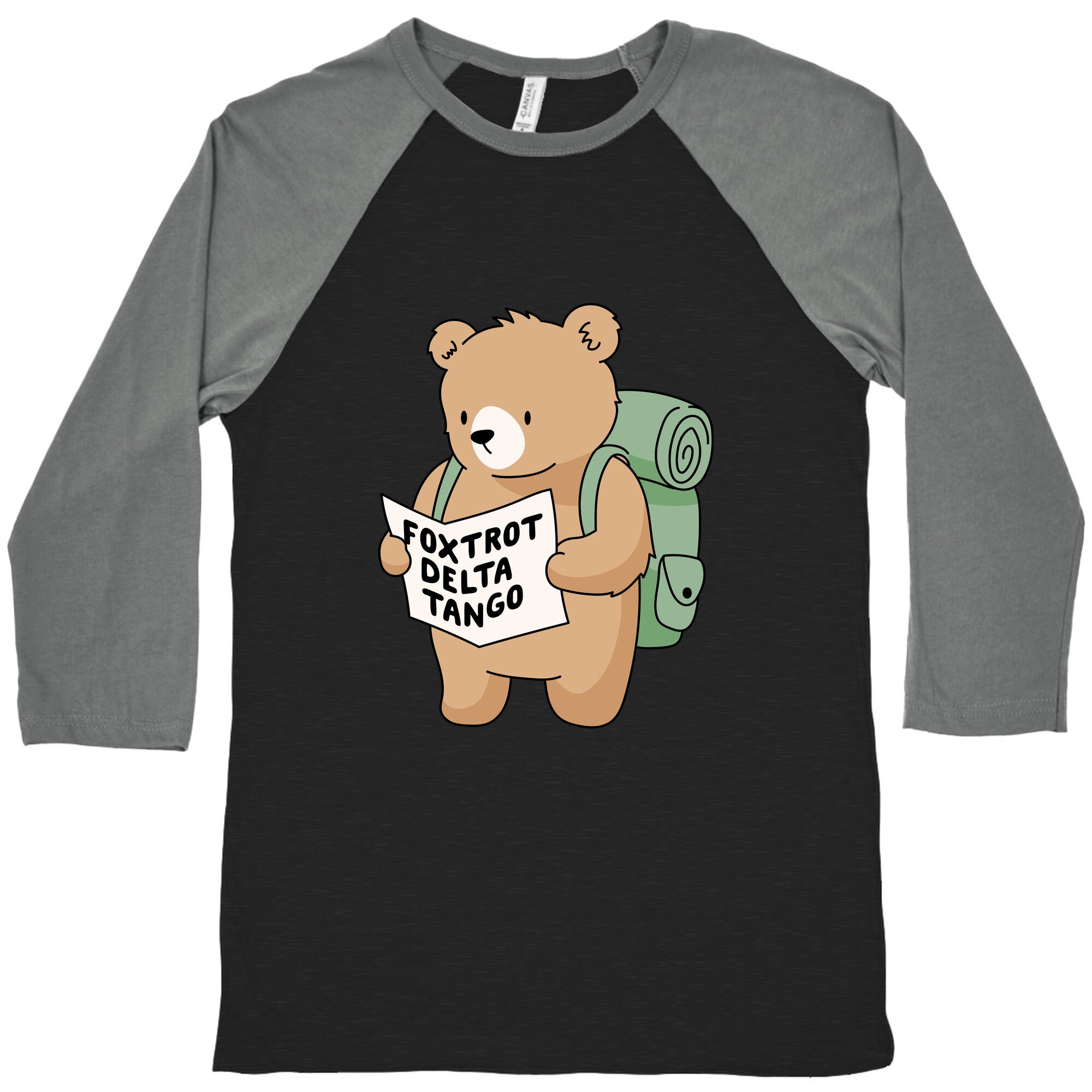 Foxtrot Delta Tango Bear Baseball Tee Hoodie, Sweatshirt | CoreVibeTees.com (Image 1)