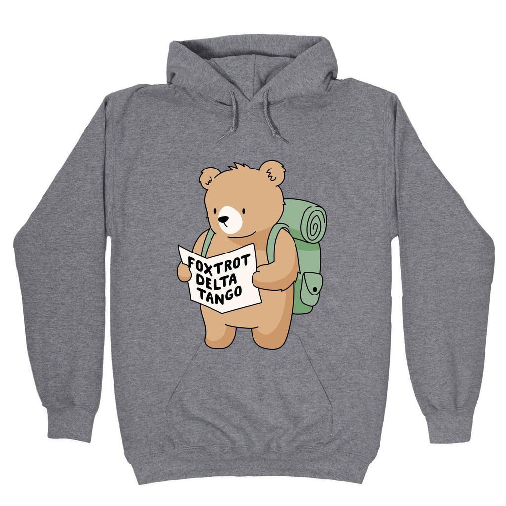 Foxtrot Delta Tango Bear Hoodie T-Shirts, Sweatshirt | CoreVibeTees.com (Image 1)