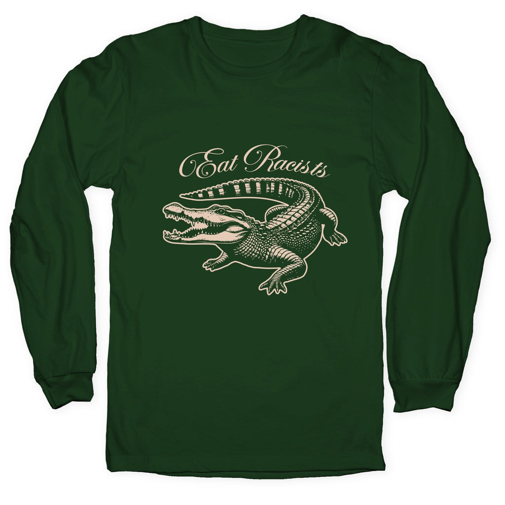 Eat Racists Longsleeve Tee Hoodie, Sweatshirt | CoreVibeTees.com (Image 3)