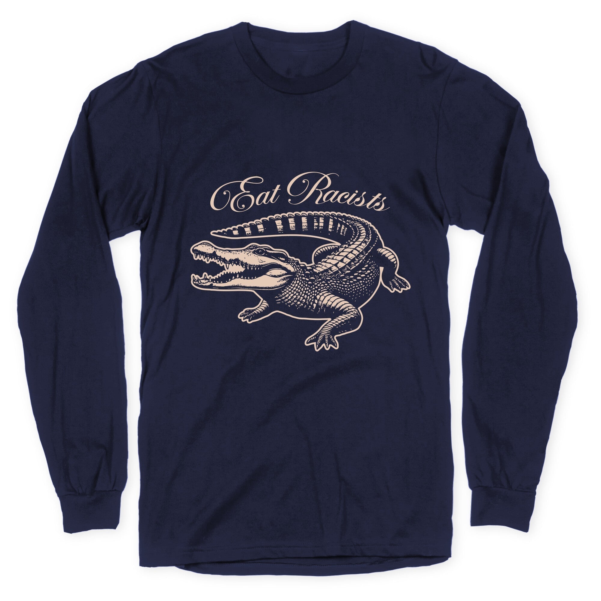 Eat Racists Longsleeve Tee Hoodie, Sweatshirt | CoreVibeTees.com (Image 4)