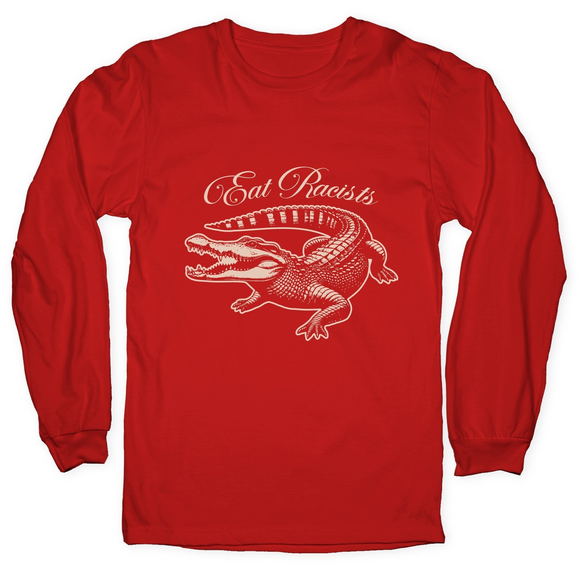 Eat Racists Longsleeve Tee Hoodie, Sweatshirt | CoreVibeTees.com (Image 5)