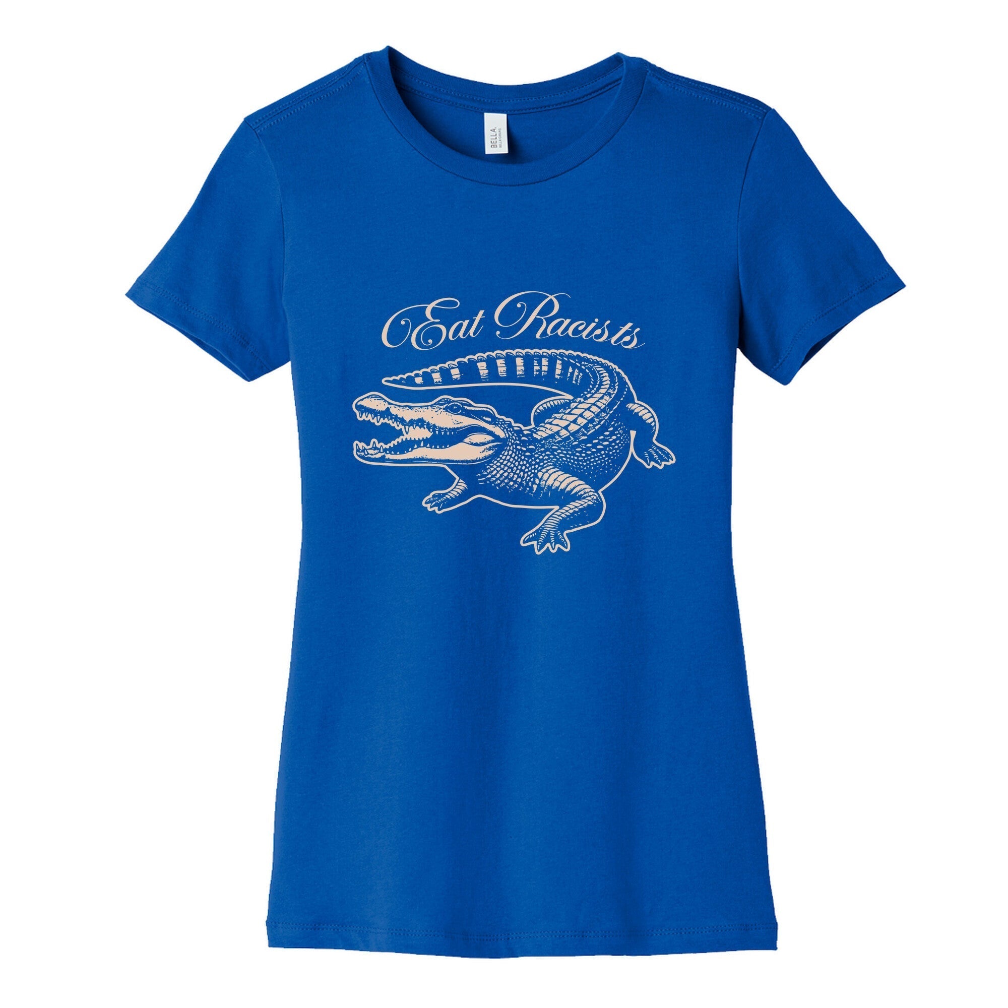 Eat Racists Womens Cotton Tee Hoodie, Sweatshirt | CoreVibeTees.com (Image 2)