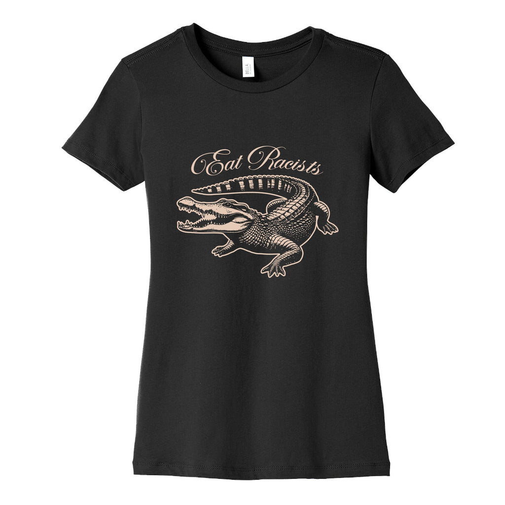 Eat Racists Womens Cotton Tee Hoodie, Sweatshirt | CoreVibeTees.com (Image 3)