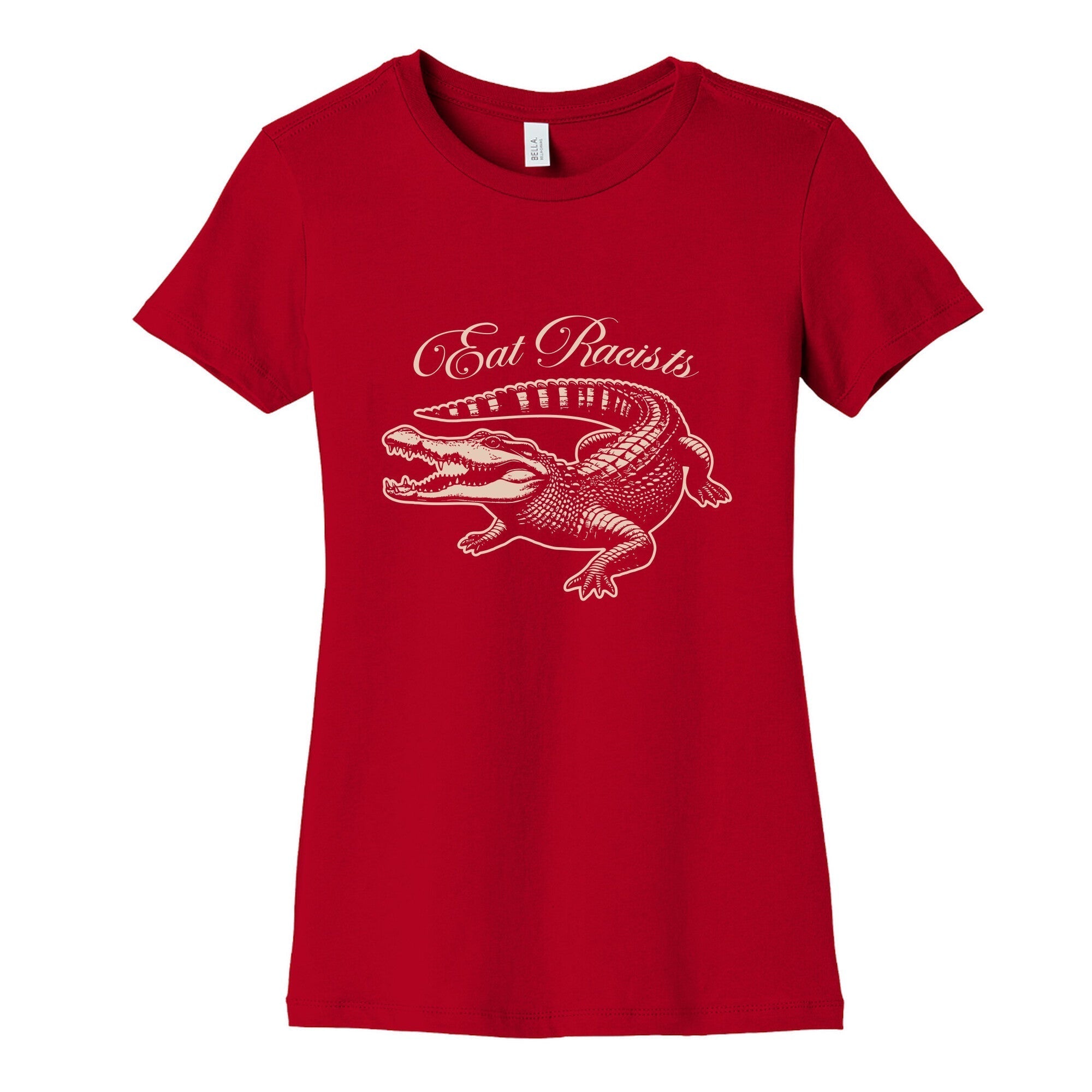 Eat Racists Womens Cotton Tee Hoodie, Sweatshirt | CoreVibeTees.com (Image 4)