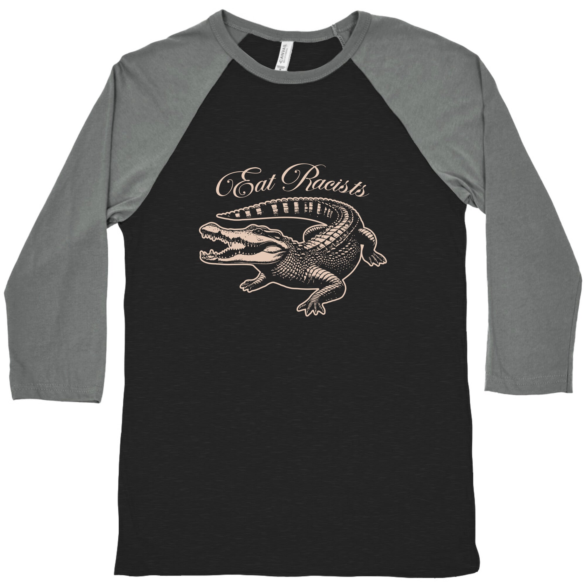 Eat Racists Baseball Tee Hoodie, Sweatshirt | CoreVibeTees.com (Image 1)