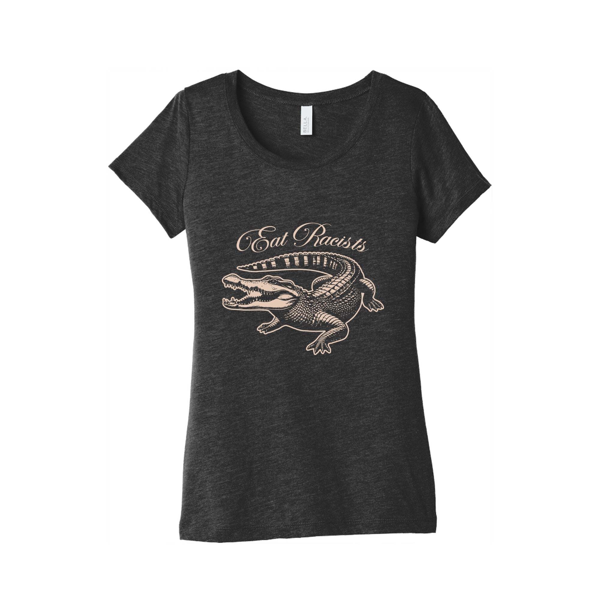 Eat Racists Womens Triblend Tee Hoodie, Sweatshirt | CoreVibeTees.com (Image 1)