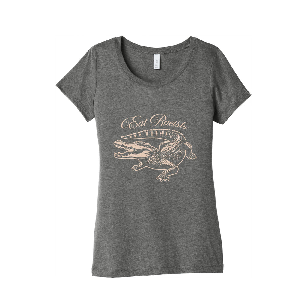 Eat Racists Womens Triblend Tee Hoodie, Sweatshirt | CoreVibeTees.com (Image 2)
