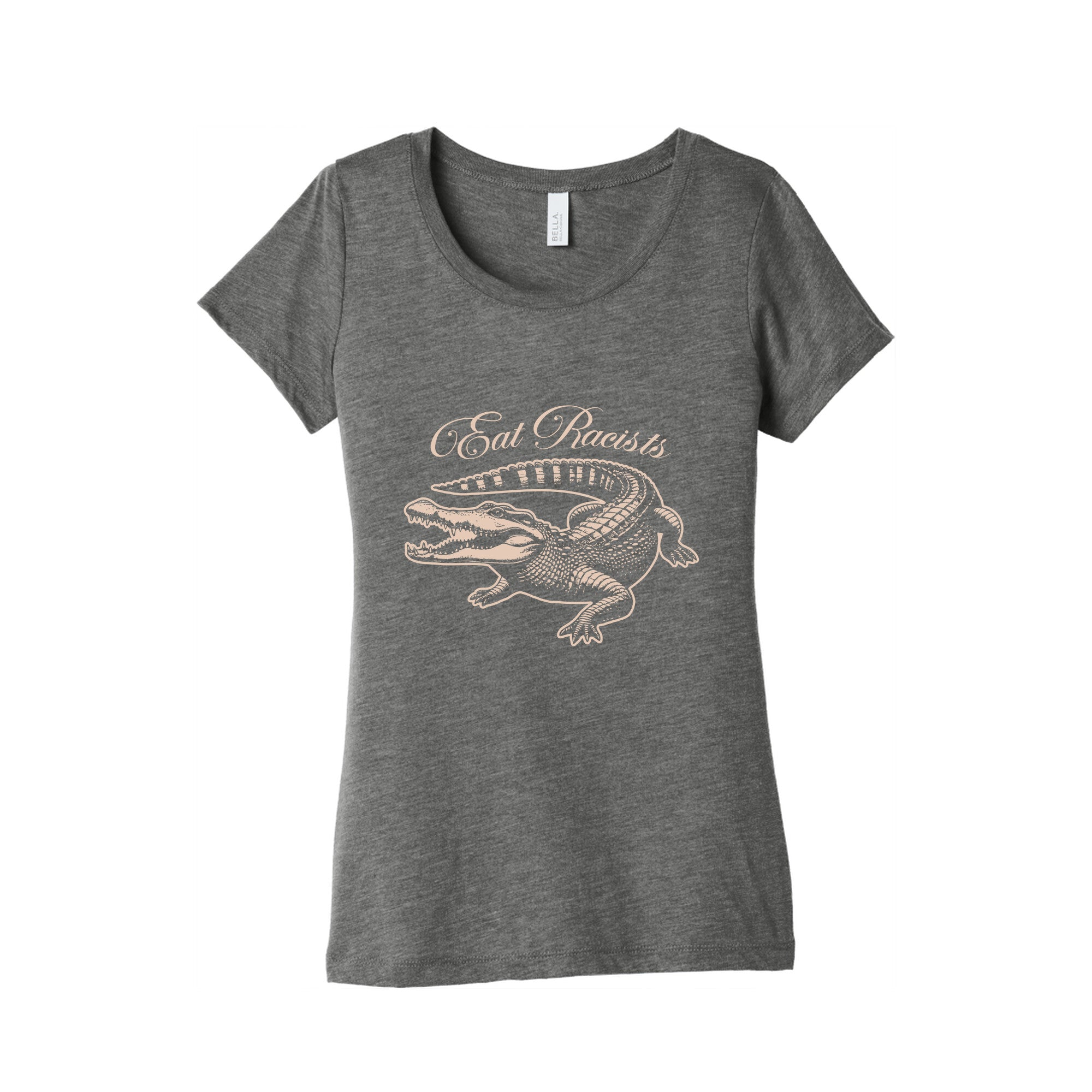 Eat Racists Womens Triblend Tee Hoodie, Sweatshirt | CoreVibeTees.com (Image 2)