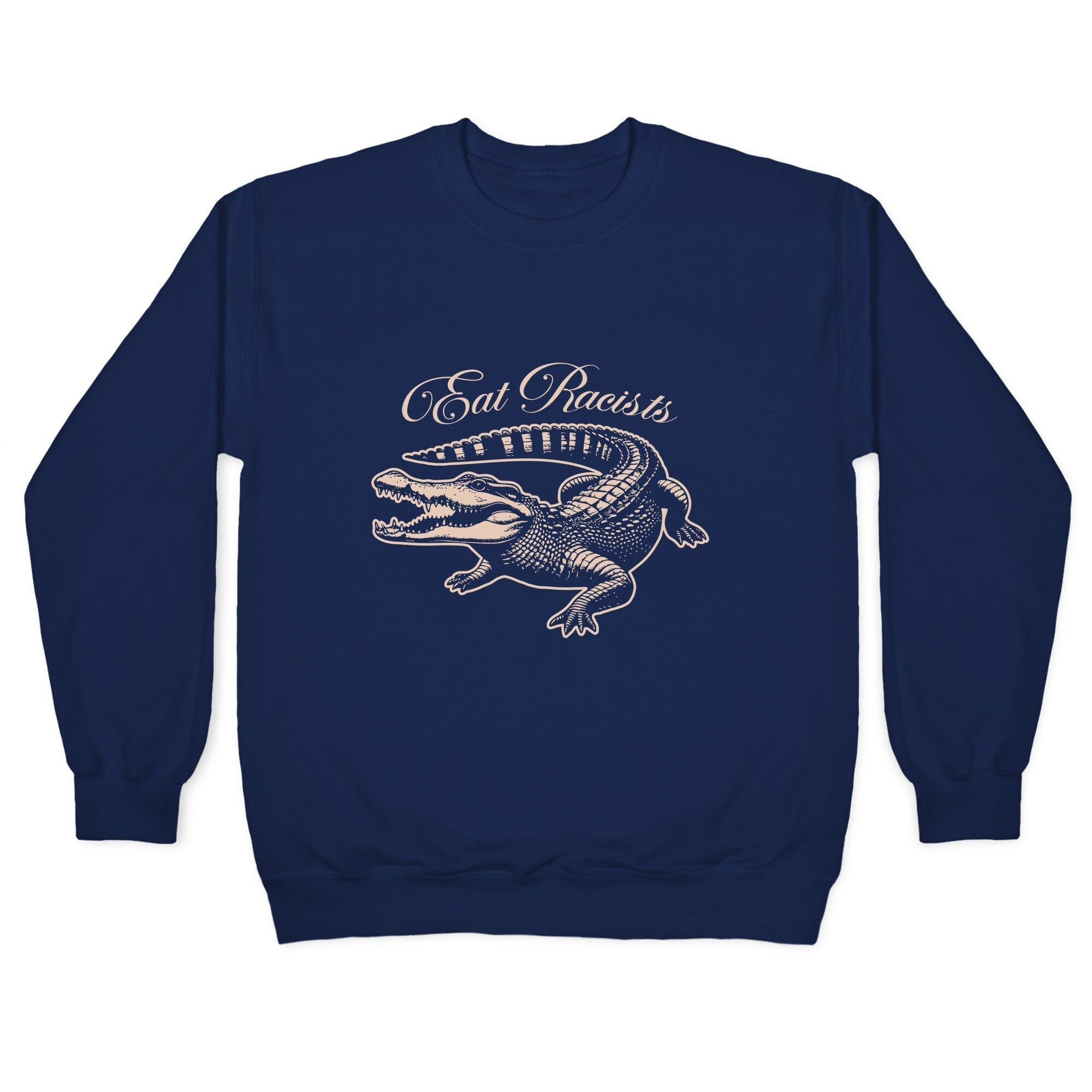 Eat Racists Crewneck Sweatshirt T-Shirts, Hoodie | CoreVibeTees.com (Image 4)