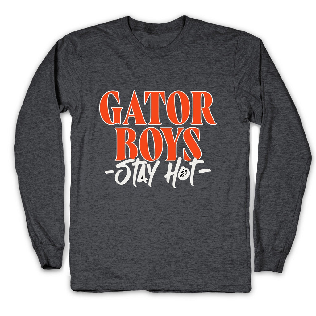 Gator Boys Stay Hot Florida Basketball Longsleeve Tee Hoodie, Sweatshirt | CoreVibeTees.com (Image 2)