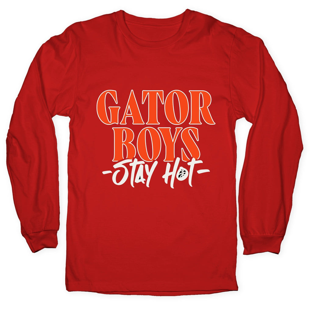 Gator Boys Stay Hot Florida Basketball Longsleeve Tee Hoodie, Sweatshirt | CoreVibeTees.com (Image 5)