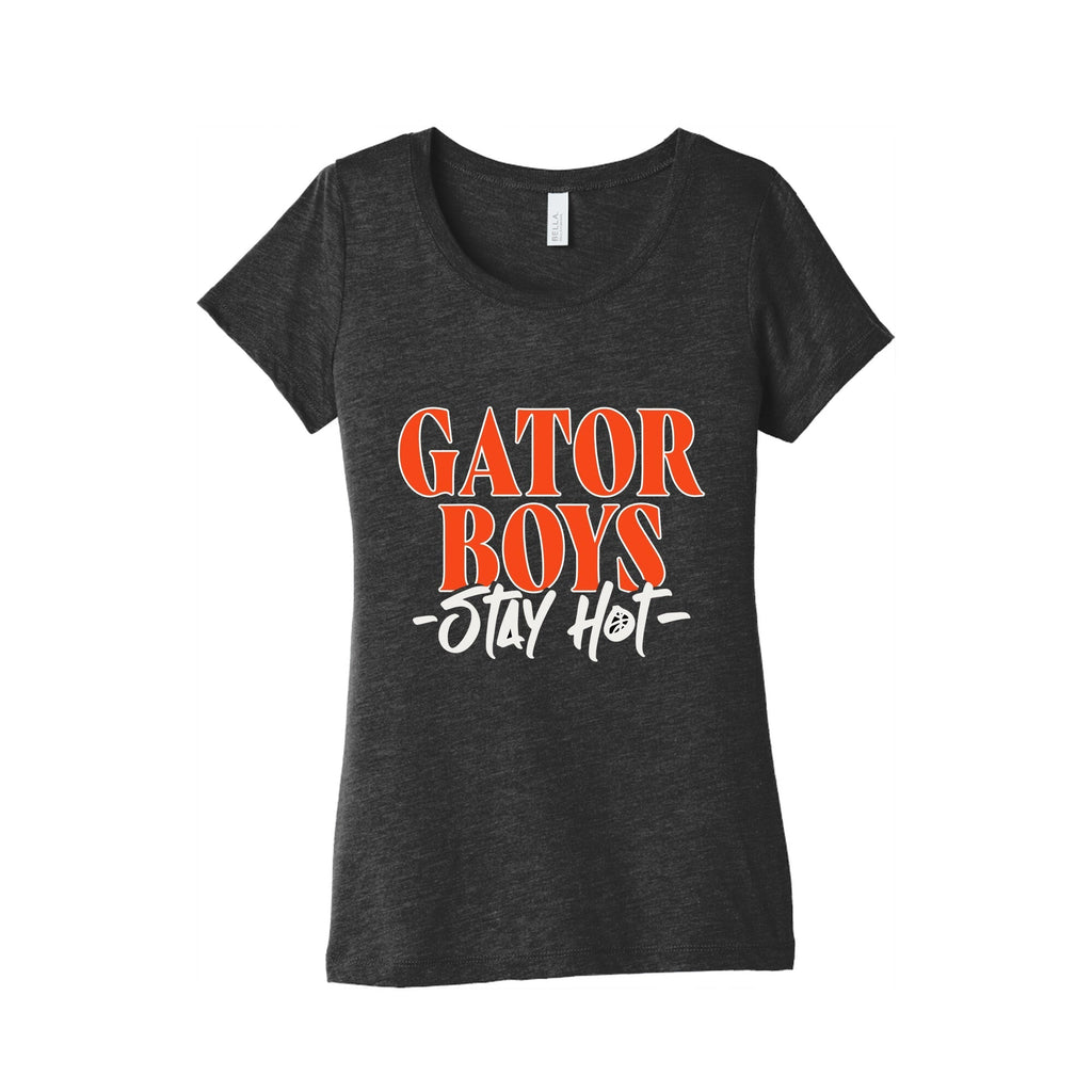 Gator Boys Stay Hot Florida Basketball Womens Triblend Tee Hoodie, Sweatshirt | CoreVibeTees.com (Image 1)