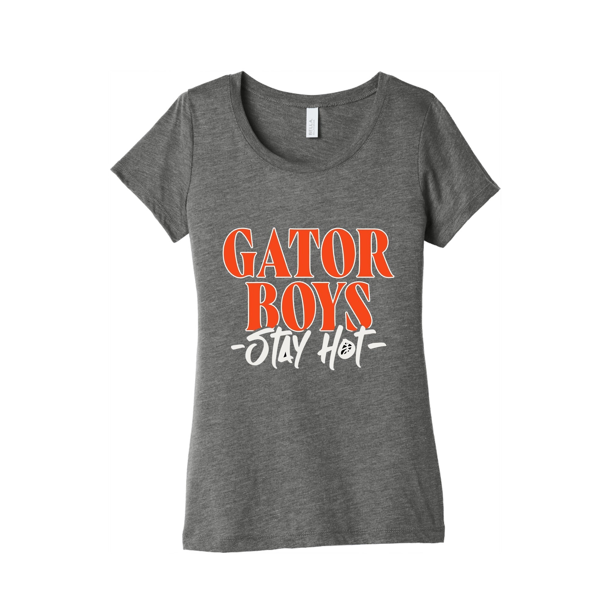 Gator Boys Stay Hot Florida Basketball Womens Triblend Tee Hoodie, Sweatshirt | CoreVibeTees.com (Image 2)