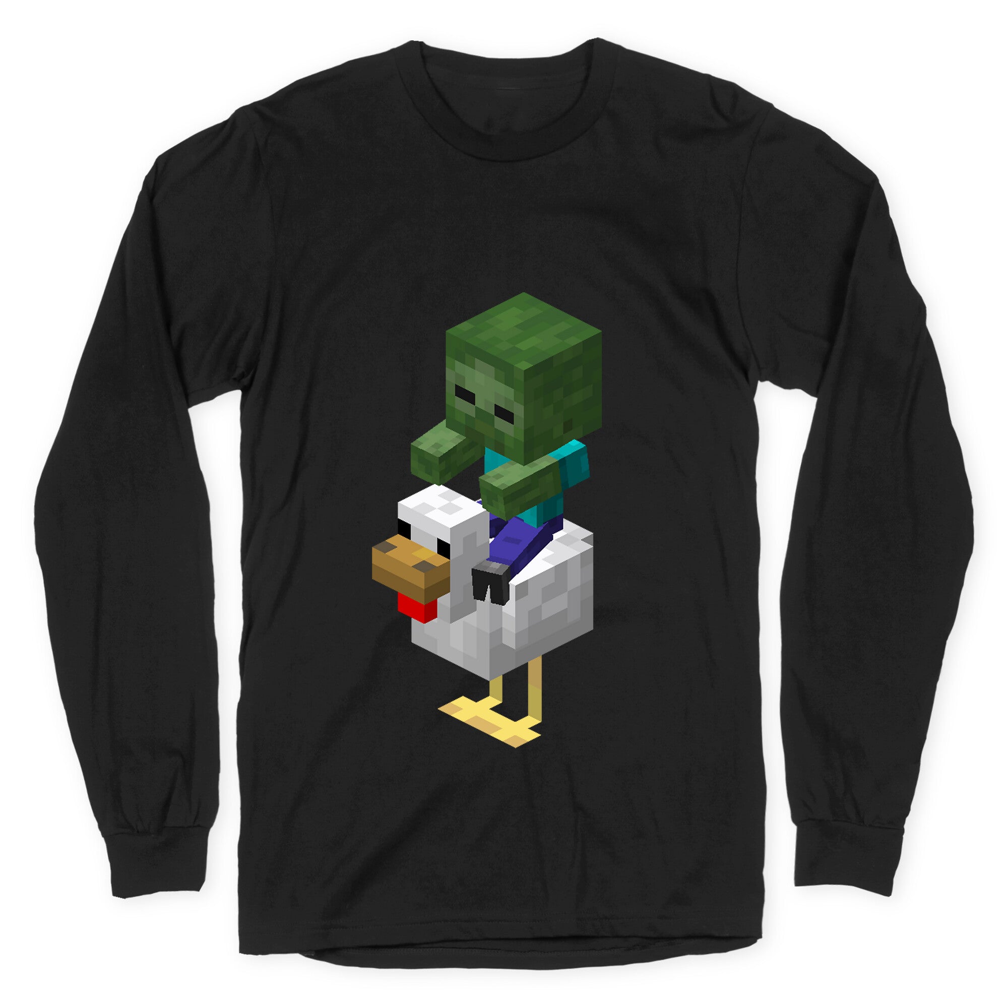 Chicken Jockey Longsleeve Tee Hoodie, Sweatshirt | CoreVibeTees.com (Image 1)