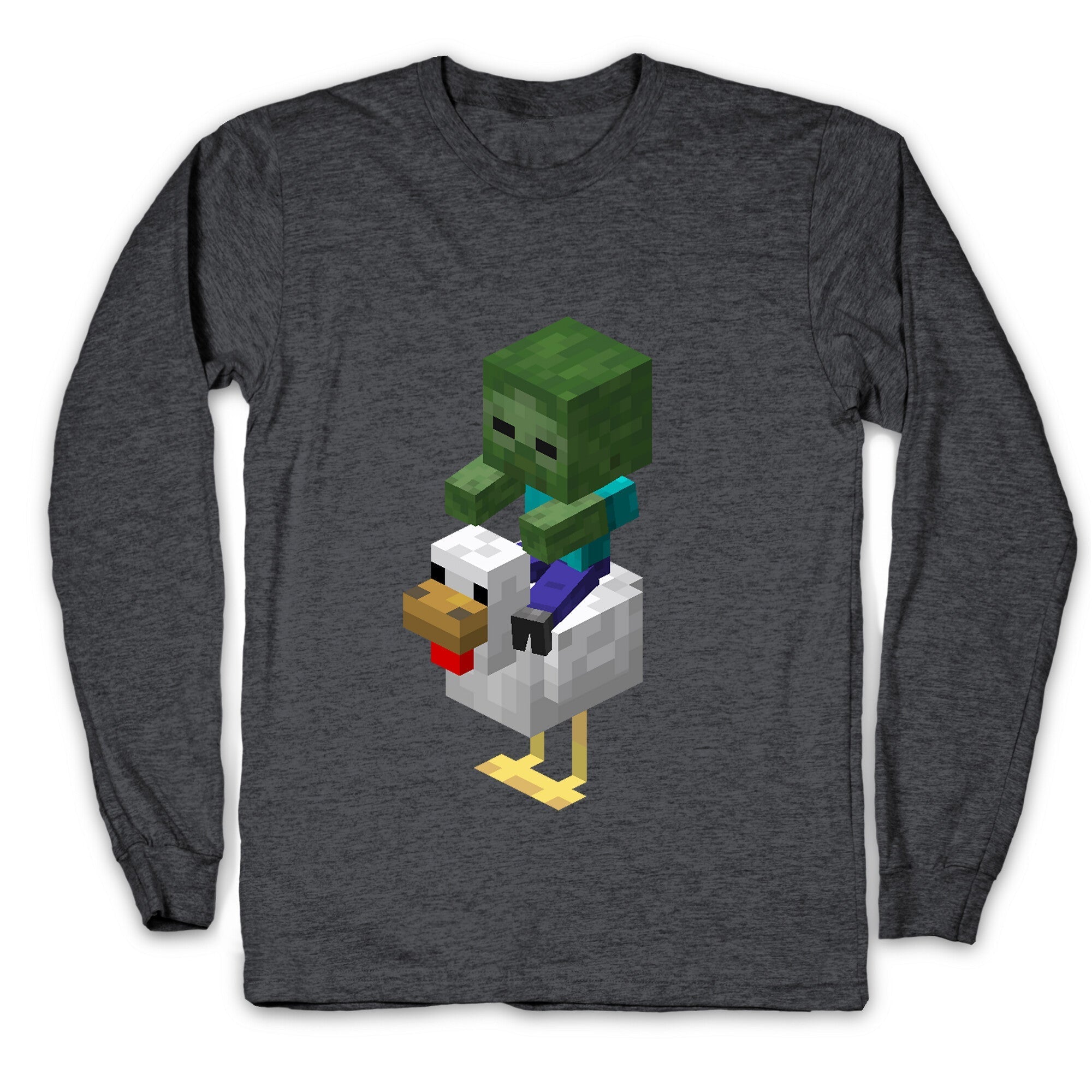 Chicken Jockey Longsleeve Tee Hoodie, Sweatshirt | CoreVibeTees.com (Image 2)