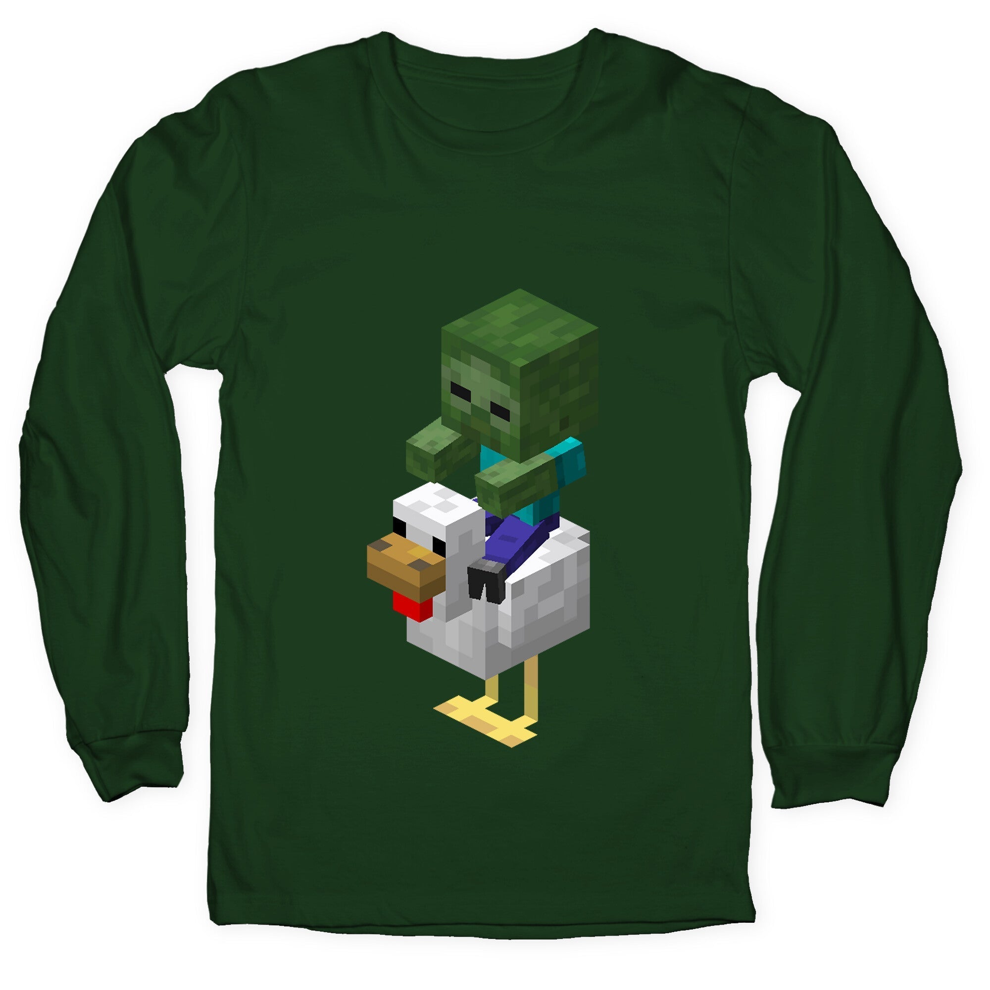 Chicken Jockey Longsleeve Tee Hoodie, Sweatshirt | CoreVibeTees.com (Image 3)