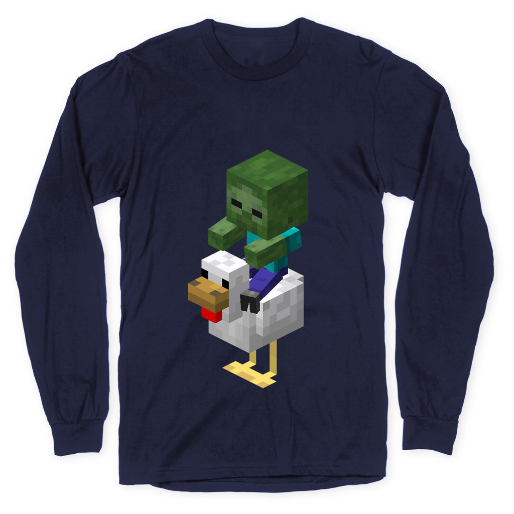 Chicken Jockey Longsleeve Tee Hoodie, Sweatshirt | CoreVibeTees.com (Image 4)