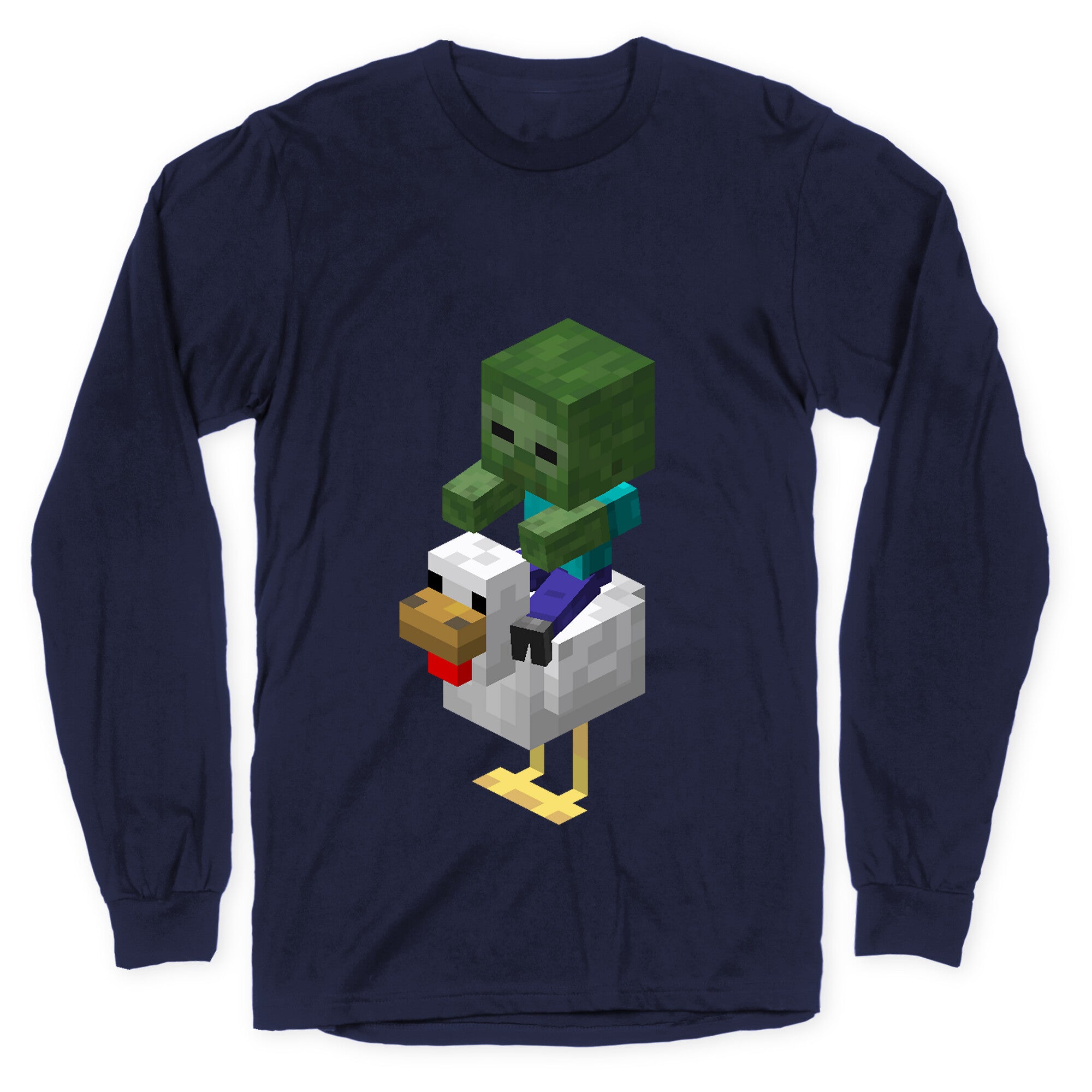 Chicken Jockey Longsleeve Tee Hoodie, Sweatshirt | CoreVibeTees.com (Image 4)