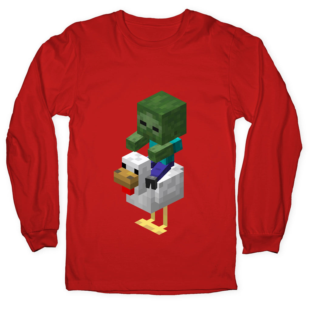 Chicken Jockey Longsleeve Tee Hoodie, Sweatshirt | CoreVibeTees.com (Image 5)