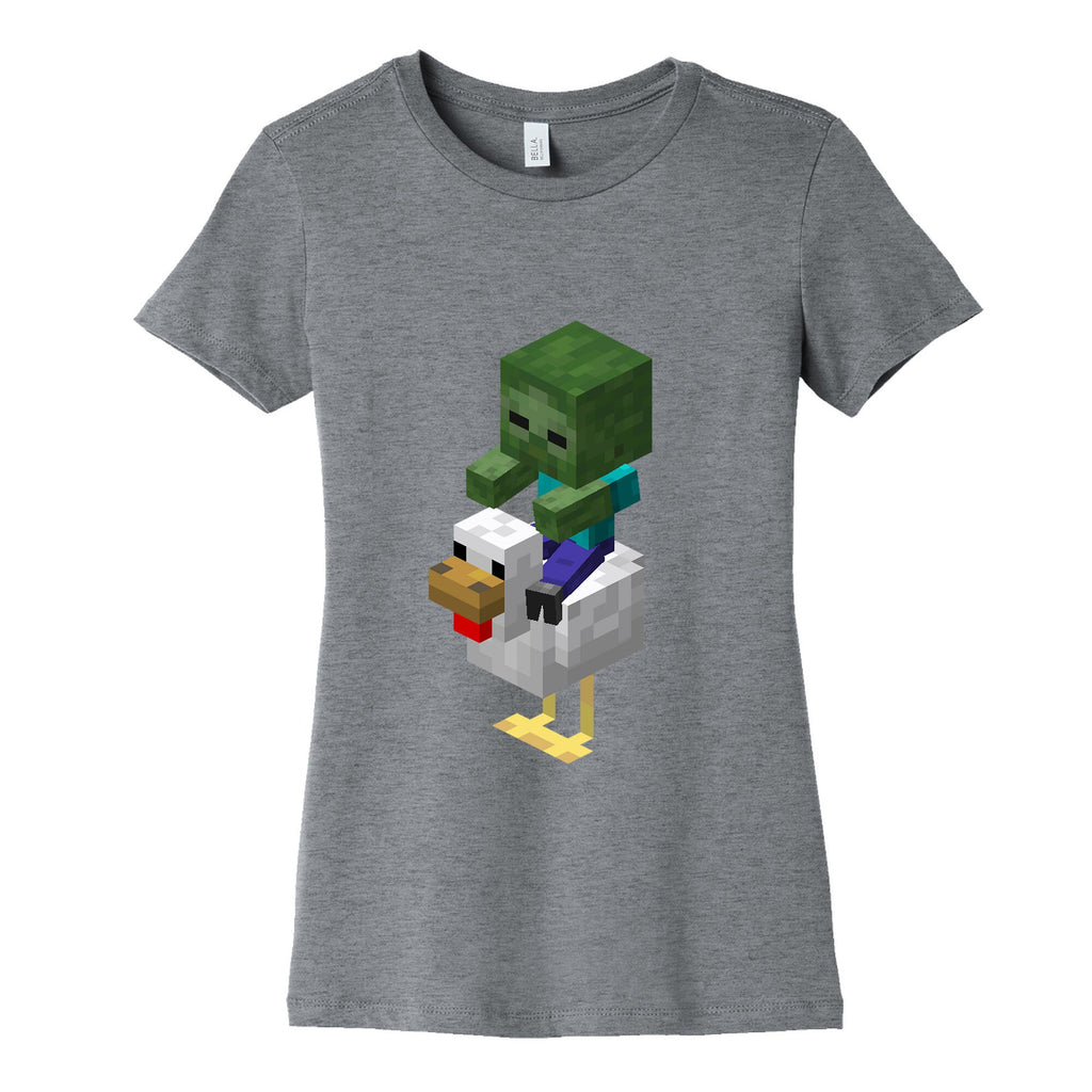 Chicken Jockey Womens Cotton Tee Hoodie, Sweatshirt | CoreVibeTees.com (Image 1)