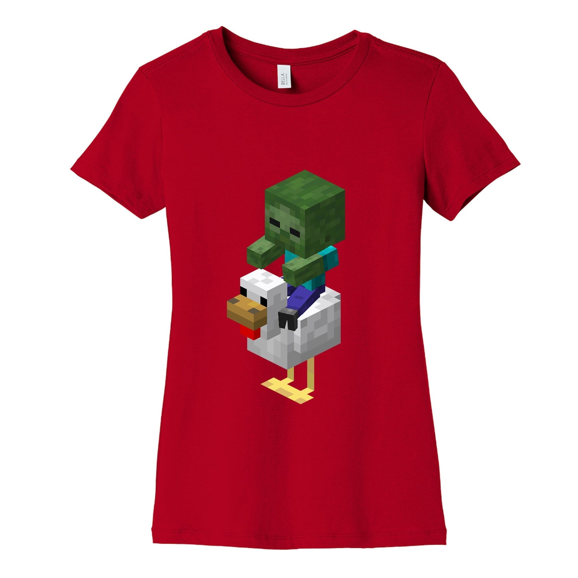 Chicken Jockey Womens Cotton Tee Hoodie, Sweatshirt | CoreVibeTees.com (Image 4)