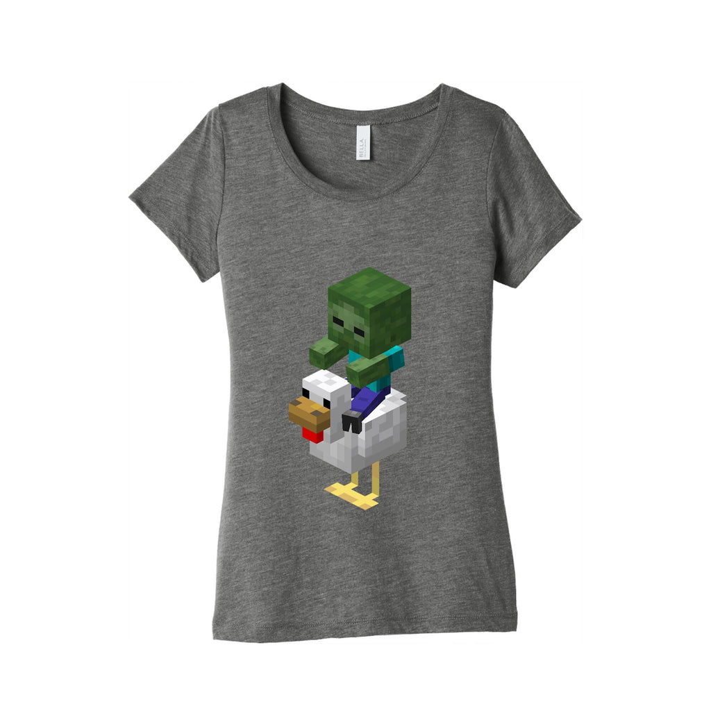 Chicken Jockey Womens Triblend Tee Hoodie, Sweatshirt | CoreVibeTees.com (Image 2)
