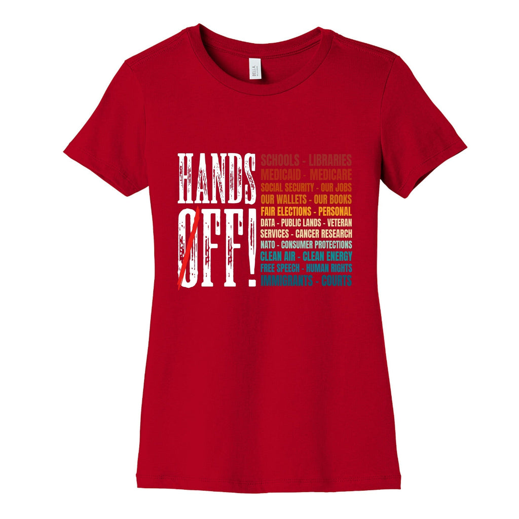 Hands Off Trump Protest Womens Cotton Tee Hoodie, Sweatshirt | CoreVibeTees.com (Image 4)