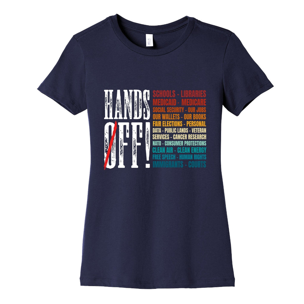Hands Off Trump Protest Womens Cotton Tee Hoodie, Sweatshirt | CoreVibeTees.com (Image 5)